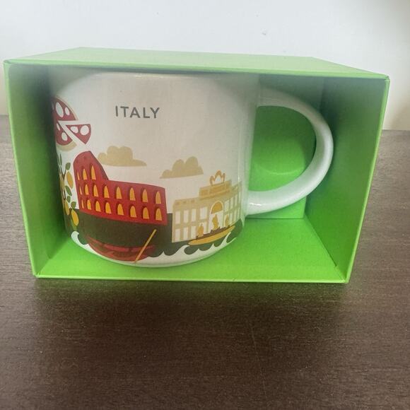 NEW Starbucks Italy You Are Here YAH Boxed Coffee Mug 14 0z 2023 Italian Soccer - Picture 2 of 13
